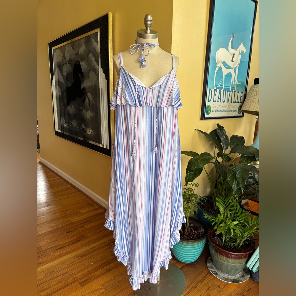 tommy bahama seaside escape striped maxi dress